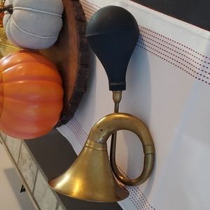 Vintage Antique Large Brass Old Taxi Horn